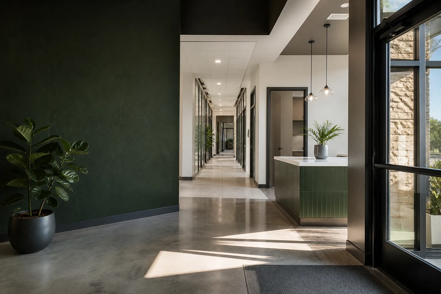 Janitorial services for a commercial property in East Stockton